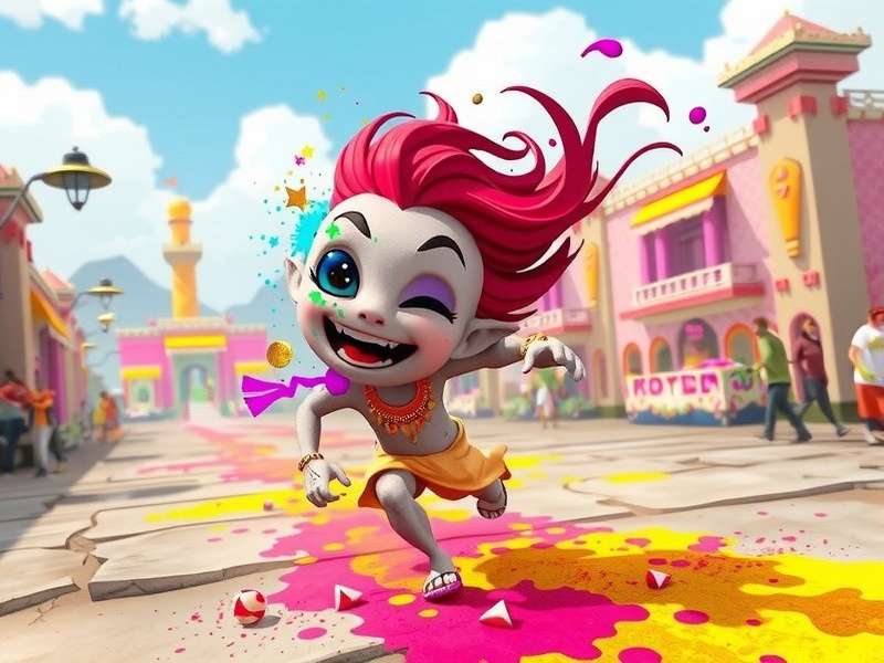 Gay Holi Run diverse character roster